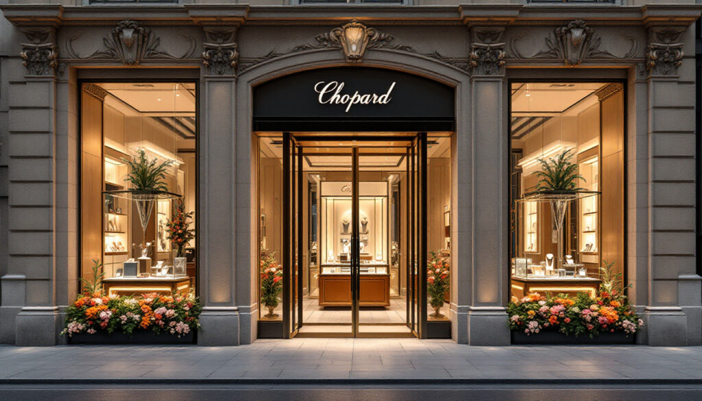 découvrez la boutique chopard à genève, un espace de luxe dédié aux créations horlogères et joaillières de la célèbre maison suisse. explorez notre collection exclusive de montres raffinées et de bijoux éblouissants, reflétant l'artisanat exceptionnel et le style intemporel de chopard. visitez-nous pour une expérience shopping unique au cœur de genève.