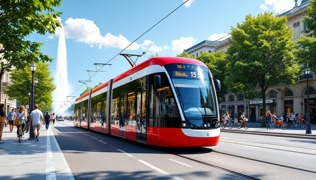 découvrez le tram 15 à genève, votre moyen de transport idéal pour explorer la ville. profitez d'un trajet confortable à travers les quartiers emblématiques et accédez facilement aux principales attractions. ne manquez pas l'opportunité de voyager avec le tram 15, une ligne essentielle du réseau de transports publics genevois.