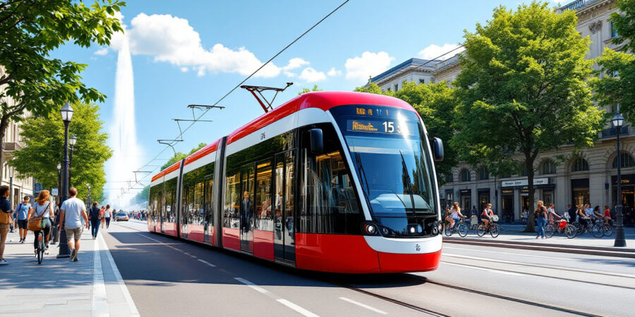 découvrez le tram 15 à genève, votre moyen de transport idéal pour explorer la ville. profitez d'un trajet confortable à travers les quartiers emblématiques et accédez facilement aux principales attractions. ne manquez pas l'opportunité de voyager avec le tram 15, une ligne essentielle du réseau de transports publics genevois.